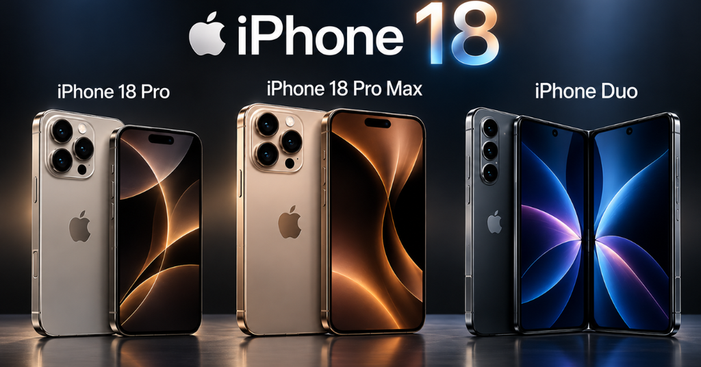 iPhone 18 Pro, 18 Pro Max e iPhone Duo
